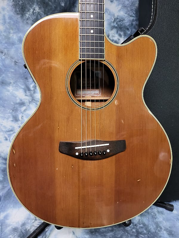 1999 Yamaha Compass Series CPX8M Cedar Top Acoustic Electric Guitar Pro  Setup New Strings Original Hard Shell Case