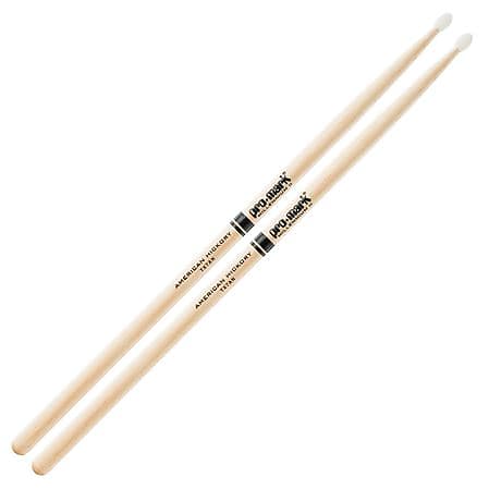 ProMark 7A American Hickory Drum Sticks Nylon Tip image 1