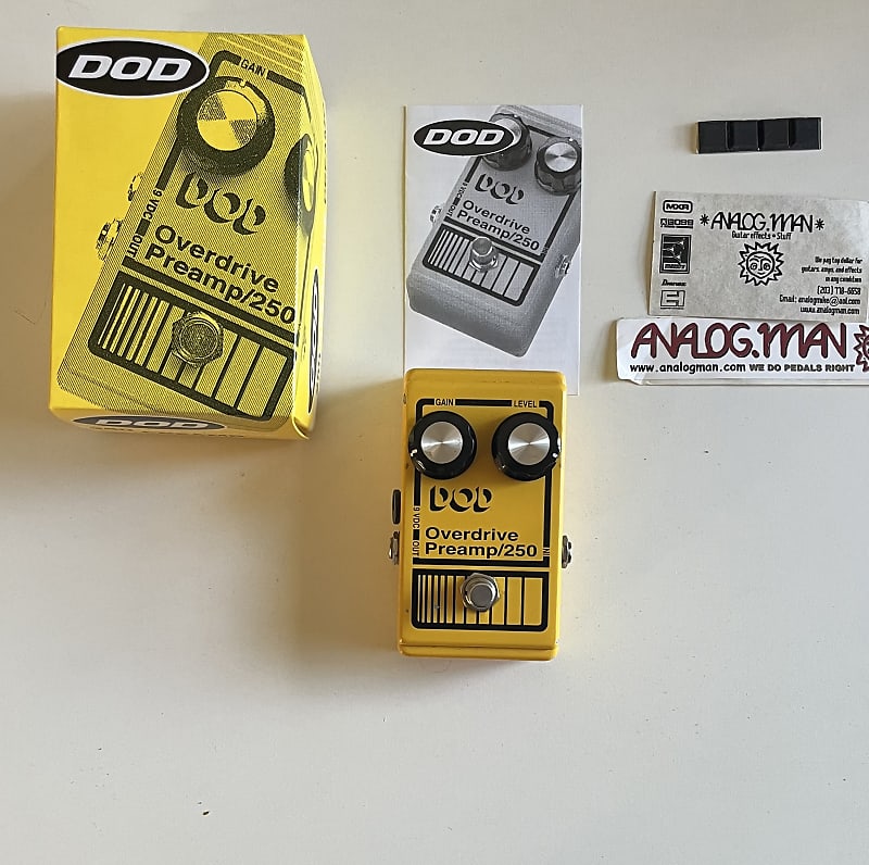 ギター dod overdrive preamp 250 analogman mod Amazon.com: DOD Overdrive 250 Analog Overdrive Preamp