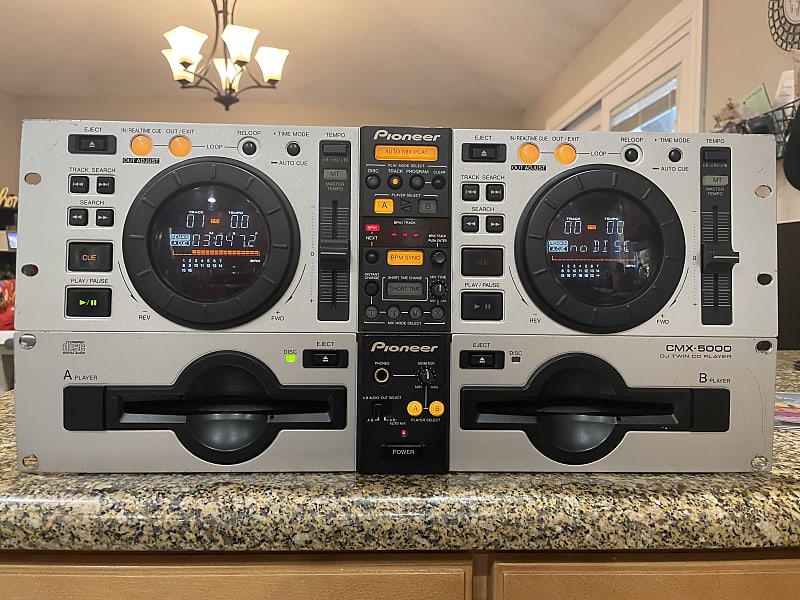 Pioneer CMX-5000 Dual Twin DJ Rackmount CD Player Deck CMX5000 AS-IS Rack