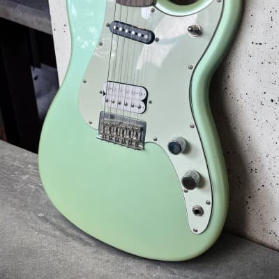Fender Offset Series Duo-Sonic HS with Rosewood Fretboard 2017 - Surf Green image 10