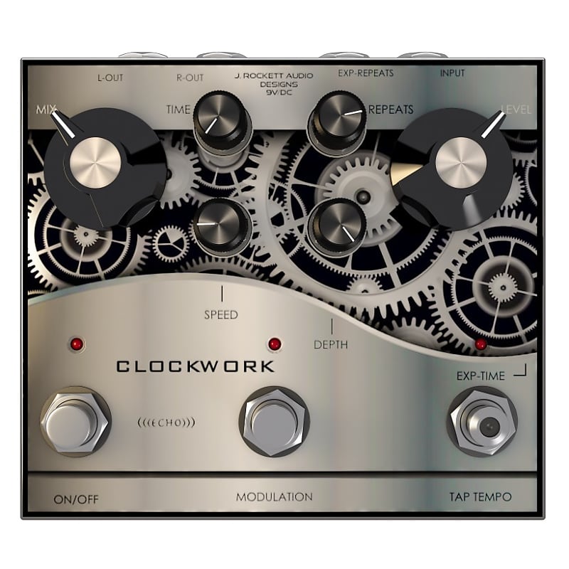 New J Rockett Audio Designs Clockwork Echo Analog Delay Guitar Effects Pedal image 1