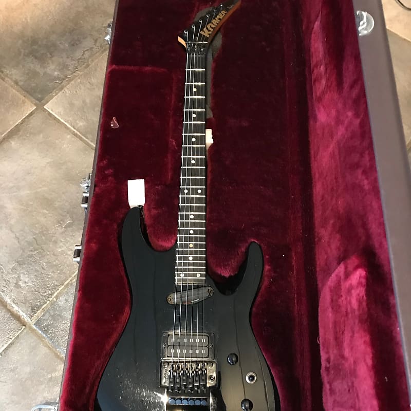 Extremely rare 1989 Kramer Proaxe Standard in Black | Reverb