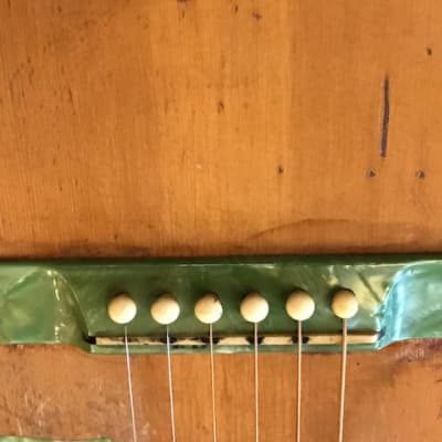 Slingerland Maybell Recording Guitar pre-war pearloid green image 8