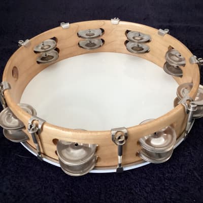 Ludwig 10” Tunable Wood Shell Tambourine Double-Row Jingles image 5