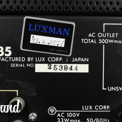 Luxman CL-35  Stereo Control Amplifier in Very Good condition image 14