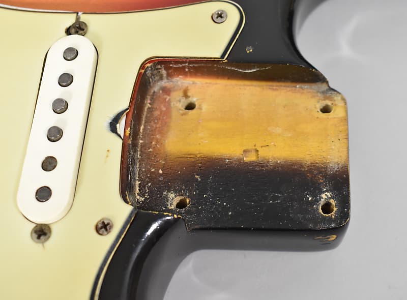 1964 Fender Stratocaster Original Vintage Sunburst Electric Guitar wOHSC PRE CBS image 21