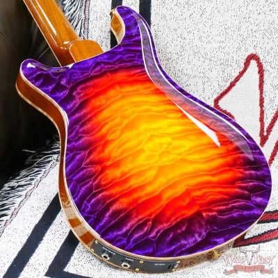 Paul Reed Smith PRS Private Stock # 10383 Quilt Top McCarty 594 Hollowbody II Piezo Brazilian Rosewood Fingerboard Indian Ocean Sunset image 12