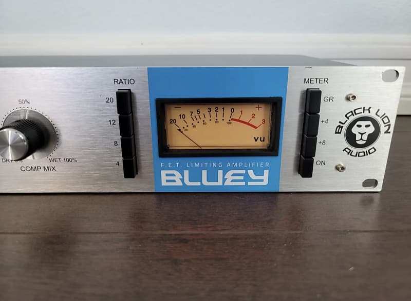 Black Lion Audio 1176 compressor BLUEY - Blue Stripe & Silver