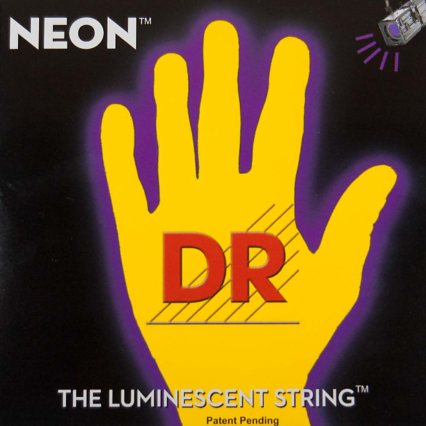 DR NYE-11 Hi-Def Coated Neon Guitar Strings - Heavy (11-50) image 1