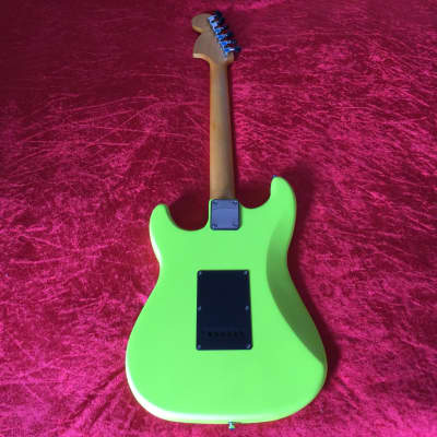 Martyn Scott Instruments Custom Built Partscaster Guitar in Matt Neon Yellow image 4
