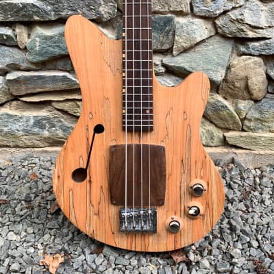 Malinoski Nero Bass #395 32" New Hollowbody Handwound HBs Swampy Vintage Thunk for sale
