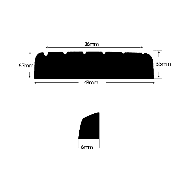Premium Replacement 5 String Bone Nut 43mm x 6mm for Bass Reverb