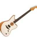 Fender American Acoustasonic Jazzmaster Acoustic Guitar Ebony/Arctic White - 0972313280