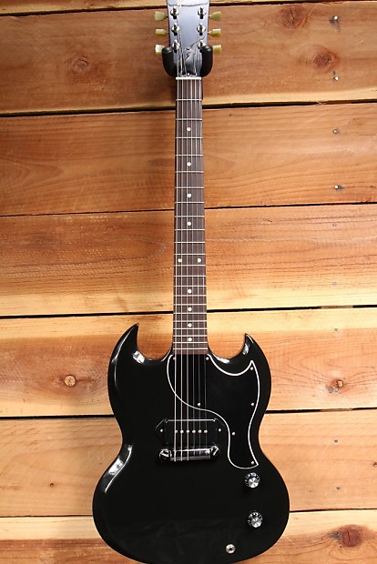 GIBSON 2011 SG JUNIOR USA Dog-Ear P90 Black Ebony 60s Re