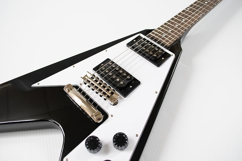 Epiphone Kirk Hammett 1979 Flying V Electric Guitar - Ebony Epiphone Kirk Hammett 1979 Flying V Electric Guitar - Ebony