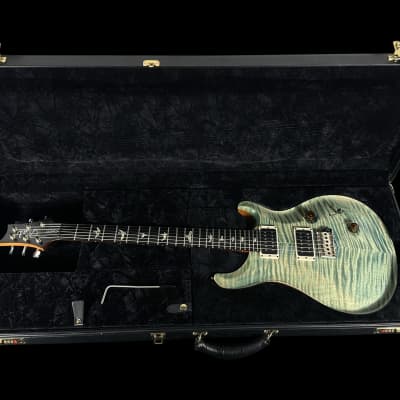 2021 Paul Reed Smith PRS Custom 24 Wood Library 10 Top ~ Faded Blue Jean image 13