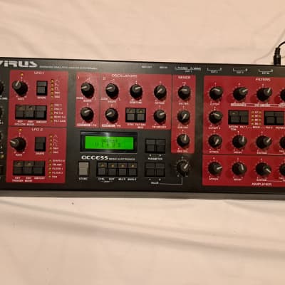Access Virus A Desktop l Synthesizer 2000s - Black / Red