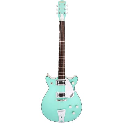 Gretsch Guitars G5237 Electromatic Double Jet FT Electric Guitar Surf Green and White image 3