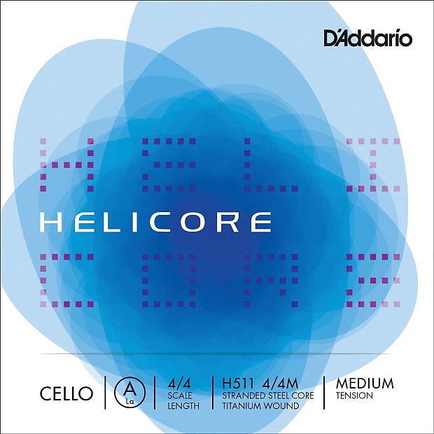 D'Addario H511 4/4M Helicore Cello A String - Medium image 1