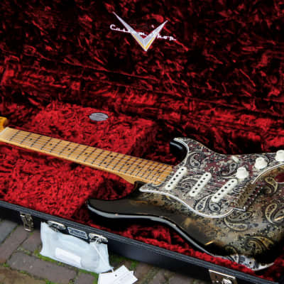 Fender Custom Shop Limited Edition '68 Black Paisley Stratocaster, Relic - Black Paisley image 24