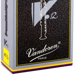 Vandoren SR6045 V12 Series Soprano Saxophone Reeds - Strength 4.5 (Box of 10)