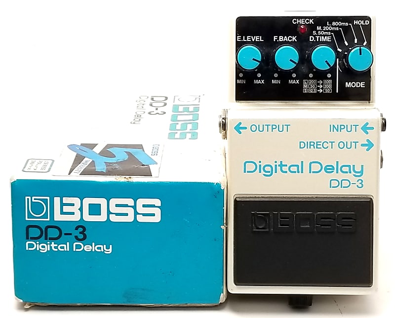 used Boss DD-3 Digital Delay, Made in Japan Blue Label, Non 