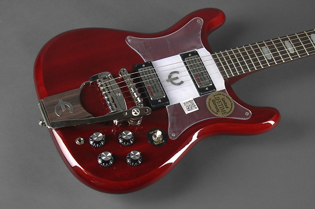 Epiphone 50th Anniversary 1962 Crestwood Reissue Electric Guitar Cherry (01121) image 1