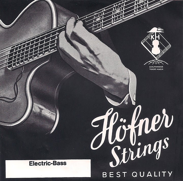 Hofner H1133B Flat Wound Nickel Bass Strings for Hofner Beatle and Club Basses image 1