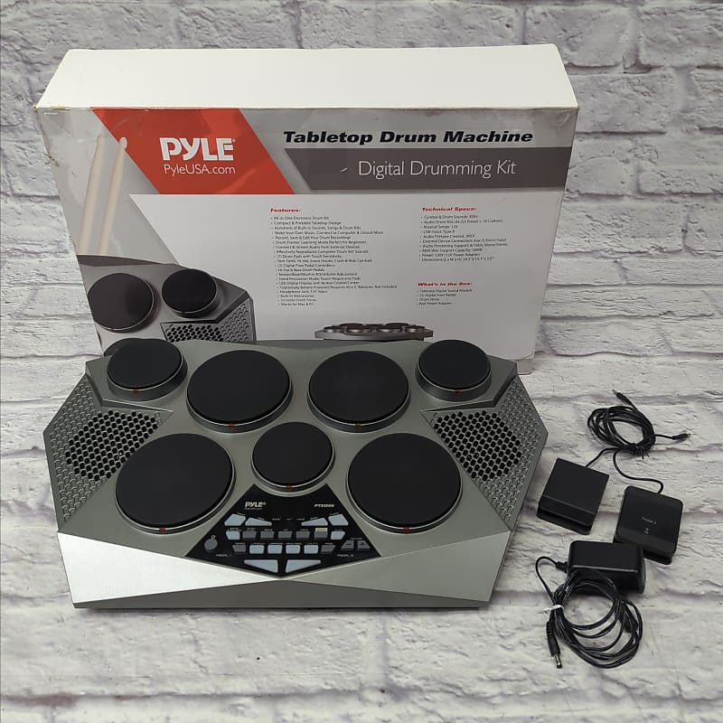Tabletop Digital Drum Machine Kit – Pyle USA