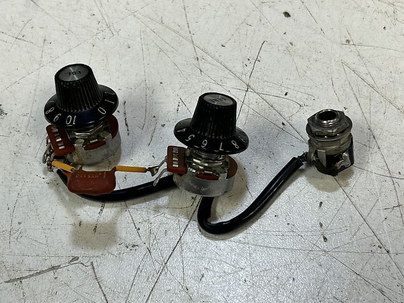 1971 Gibson EB-0/L Bass Wiring Harness w/Witch Hat Knobs image 1