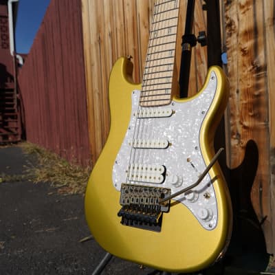 ESP LTD SIGNATURE SERIES JRV-8 - Metallic Gold Javier Reyes 8-String Electric Guitar w/ Case (2023) image 6