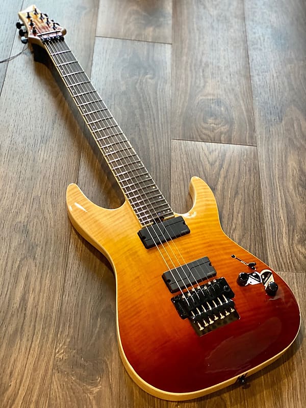 Schecter C-7 FR SLS Elite with Floyd Rose in Antique Fade Burst