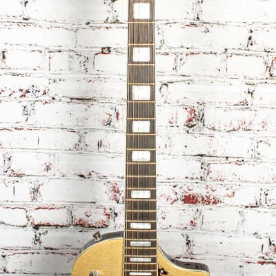 Asher Electro Sonic I Electric Guitar, Aged Gold Top w/ Original Case x1279 (USED) image 3