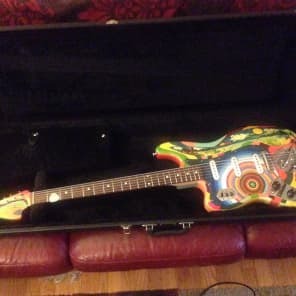 USA Custom Guitars Jack Bruce Fool Bass VI replica clone 2008 Psychedelic Left Handed image 1