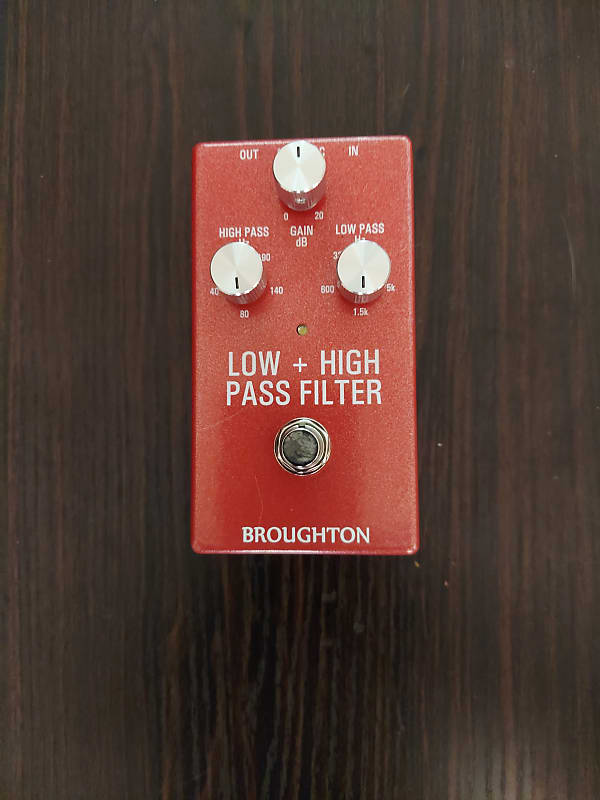 Broughton Low and High Pass Filter Pedal 2022 Reverb