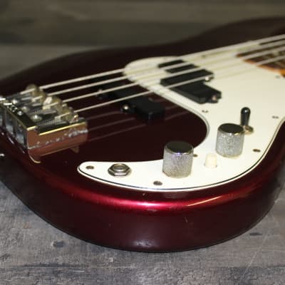 Fender American Precision Plus Bass 1990 Candy Apple Red with case! image 7