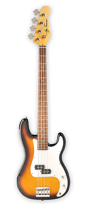 Jay Turser JTB-400C-TSB Series Maple Neck 4-String Electric Bass Guitar - Tobacco Sunburst image 1