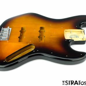 2017 Fender Squier Affinity Jazz Bass BODY + HARDWARE Guitar Brown Sunburst image 1