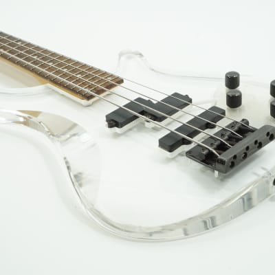 [SALE Ends Apr 24] BARCLAY ACRYLIC BASS CLEAR CRYSTAL BODY Electric Bass Guitar image 4