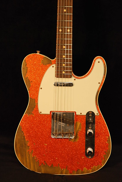 Fender '60 Telecaster Custom Super Heavy Relic Orange Sparkle image 1