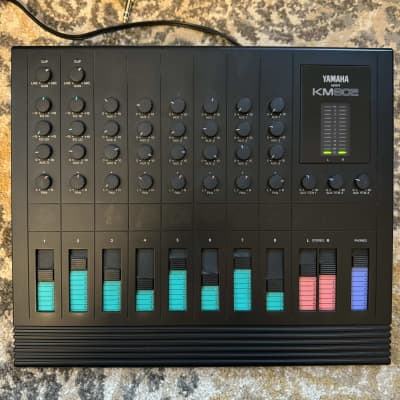 Yamaha KM802 8 Channel Mixer 80s - Black