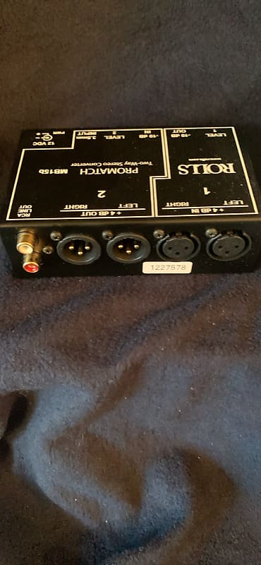 Rolls Rolls MB 115b ProMatch Audio Consumer to pro converter 2010 - Black  			