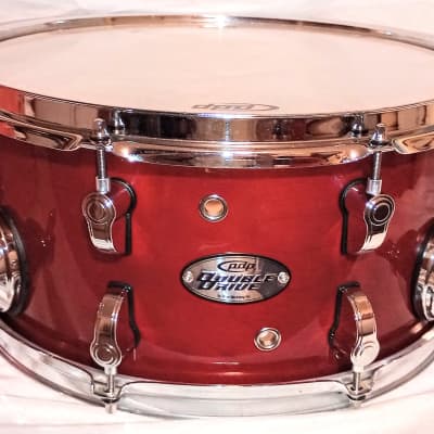 Canopus Mahogany Snare Drum 14 x 5.5 MH-1455-BL transparent black gloss |  Reverb