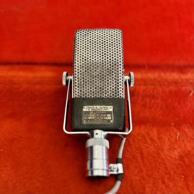 Toshiba Type F Ribbon microphone c 1950's - Chrome RCA 74b