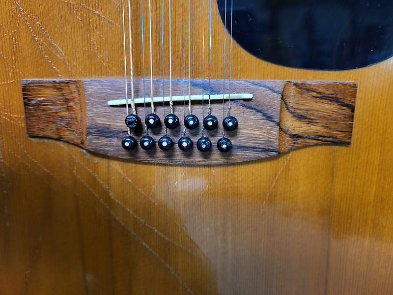 Vintage 1988 Epiphone Presentation 12 String Acoustic Guitar Model PR-715-12  Pro Setup New Strings Original Soft Shell Case | Reverb