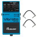 BOSS VB-2W Waza Craft Vibrato Guitar Effects Pedal Stompbox + Patch Cables