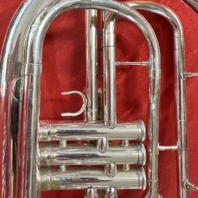 Yamaha YHR-302MS Marching Bb French Horn 2010s - Silver-Plated image 8