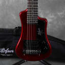 Hofner Shorty Electric Travel Guitar - Red w/Gig Bag - 2nd Hand