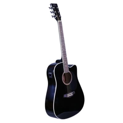 Artist LSPCBK Beginner Acoustic Guitar Pack With Cutaway - Black image 5